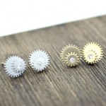 Gear Wheel Earrings